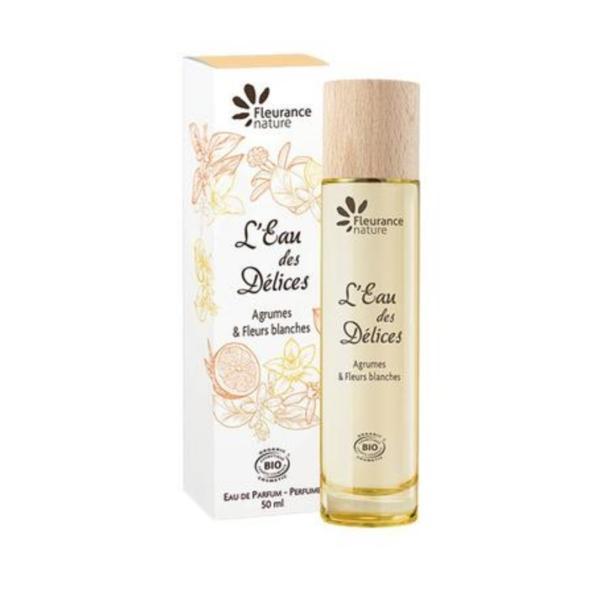 Apa de parfum bio pentru femei L'Eau des Delices Citrice și Flori albe – 50ml esteto.ro