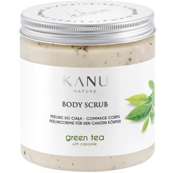 Exfoliant Corporal cu Ceai Verde si Musetel - KANU Nature Body Scrub Green Tea with Camomile, 350 g