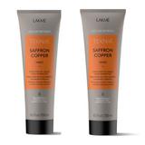 Set Cadou Refresh Saffron Copper Lakme 2x Masca 250ml