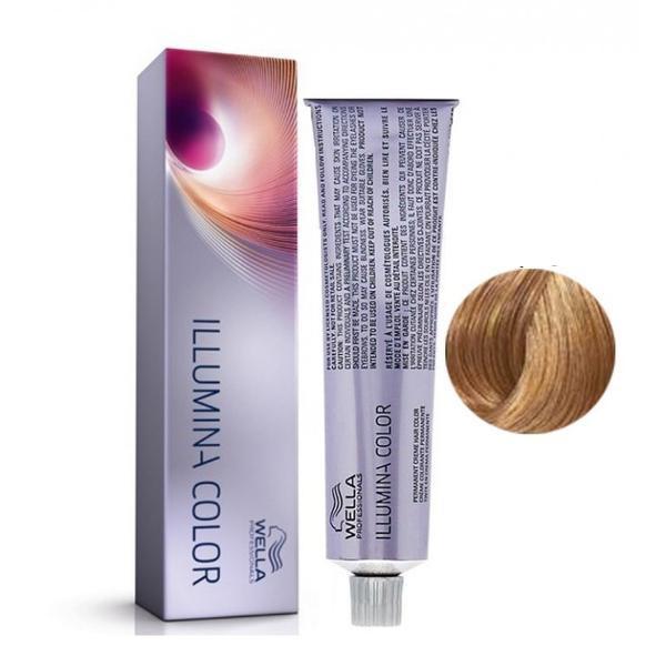 Vopsea Permanenta – Wella Professionals Illumina Color Nuanta 8/37 blond deschis auriu castaniu 8/37 imagine