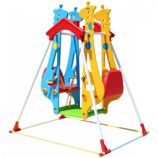 Leagan dublu pentru copii model Girafa 2 ani +