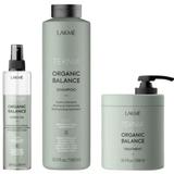 Set Cadou pentru hidratare intensiva, Lakme, Organic Balance Sampon 1000ml + Masca 1000ml + Spray bifazic 200ml