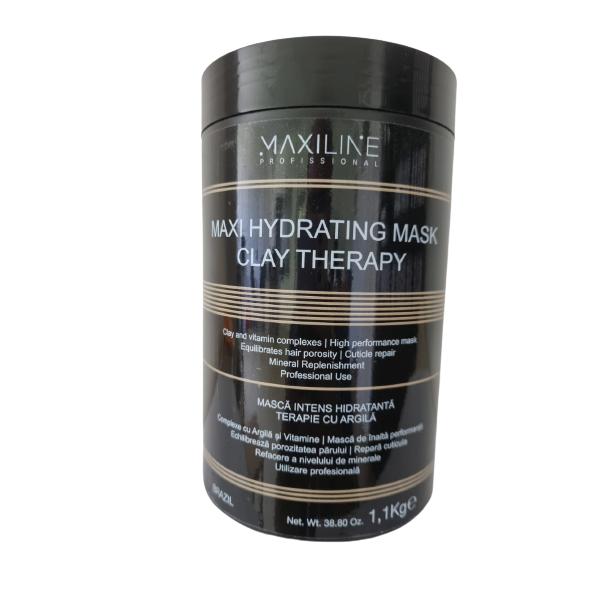 Masca Hidratanta cu Argila – Maxiline Profissional Maxi Hydrating Mask Clay Therapy, 1100 g 1100 imagine noua 2022