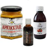 Pachet Sanatatea Parintilor by Dr. Ing. Cornelia Dostetan Abalaru apicultor - 475g, ( 1 x ApiCocktail Cardio - 225g, 1 x Sirop de Catina si propolis cu miere - 200ml, 1 x Tinctura de Propolis 30% - 50ml )