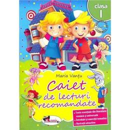 Caiet de lecturi recomandate clasa 2 - maria vantu, editura aramis