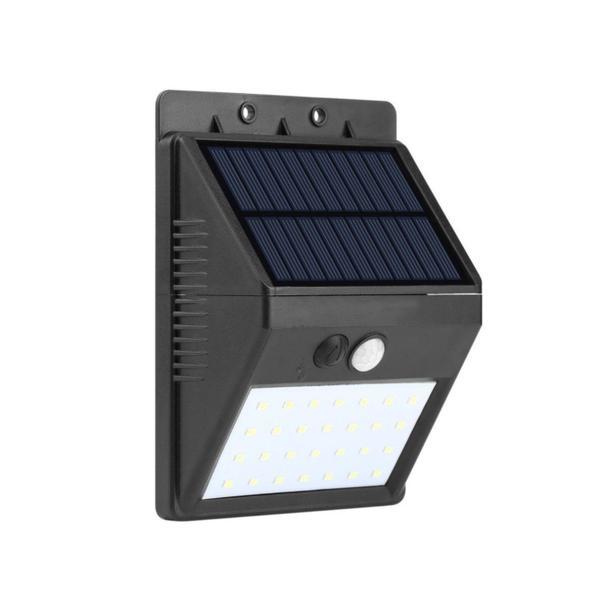 Lampa solara pentru exterior cu 20 LED-uri si senzor de miscare, fixare pe perete