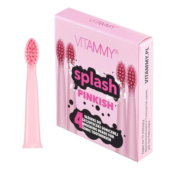 Set 4 rezerve periuta de dinti Vitammy Splash TH1811-4 Pinkish, Roz esteto