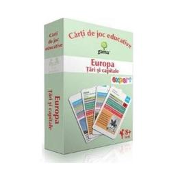 Europa: Tari si capitale - Carti de joc educative, editura Gama