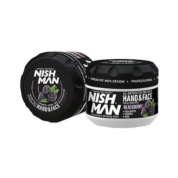 Crema pentru maini si fata nishman hand   face cream blackberry, 300ml