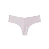 Chiloti tanga Victoria's Secret, No-show Shimmer Thong Panty, Alb, S Intl