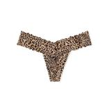 Chiloti tanga Victoria's Secret, Lace-up Thong Panty, Animal Print, S Intl