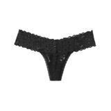 Chiloti tanga Victoria's Secret, Lace-up Thong Panty, Negri, M Intl