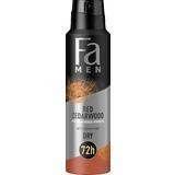 Deodorant Spray Antiperspirant Dry pentru Barbati Red Cedarwood 72h Fa Men, 150 ml