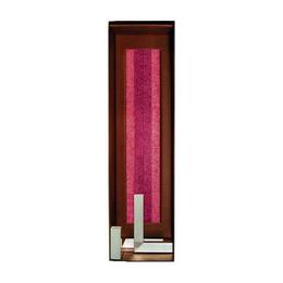 Set cadou lumanari decorative cu sfesnic aluminiu anodizat amabiente g tube red koralle red