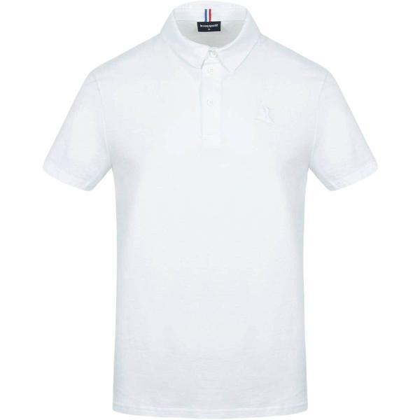 Tricou barbati le coq sportif essentiels polo 2121097, xs, alb