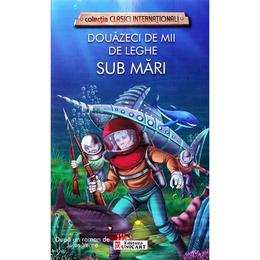 Douazeci de mii de leghe sub mari - dupa Jules Verne, editura Unicart