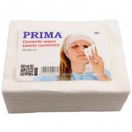 Lavete cosmetice pentru fata - prima cosmetic wipes 50 buc