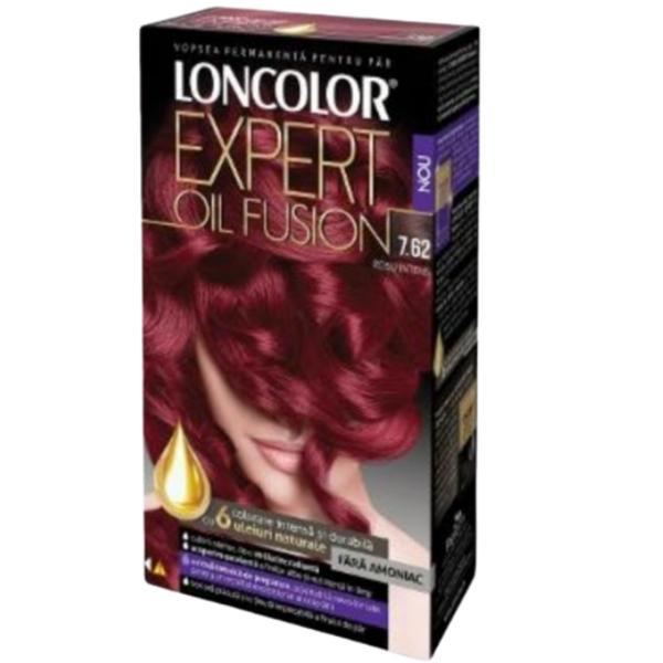 Vopsea de par Loncolor Expert Oil Fusion 7.62 Rosu Intens,115ml