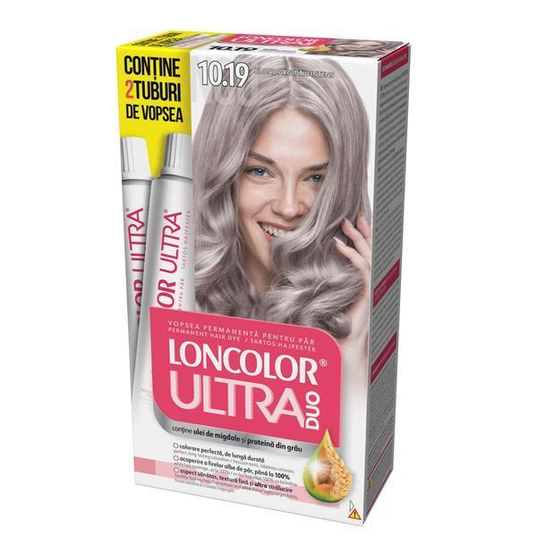 Vopsea de par Loncolor Ultra Max 10.19 blond argintiu, 200 ml esteto.ro