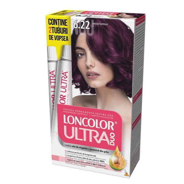 Vopsea de par Loncolor Ultra Max 6.22 violet intens, 200 ml