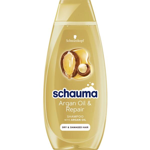 Sampon Reparator cu Ulei de Argan pentru Par Uscat si Deteriorat  - Schwarzkopf Schauma Argan Oil & Repair Shampoo with Argan Oil Dry & Damaged Hair, 400 ml