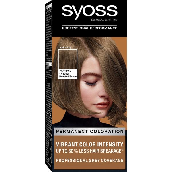 Vopsea de Par Permanenta Inspirata de Pantone - Syoss Professional Performance Permanent Coloration Inspired by Pantone 17-1052, nuanta 6_66 Roasted Pecan