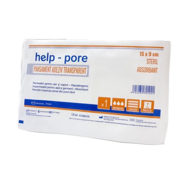 Short life - pansament adeziv transparent steril roval med, 15 x 9cm