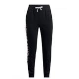 Pantaloni copii Under Armour Rival Fleece 1356487-002, 135-149 cm, Negru