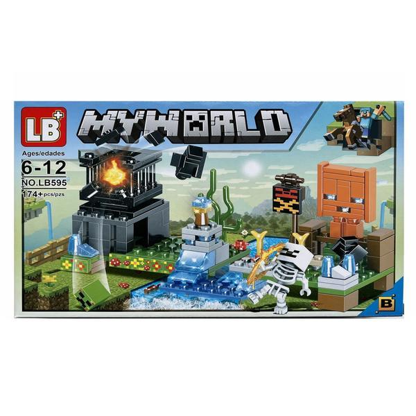 Set de constructie lb+, my world of minecraft 4 in 1, 174 piese