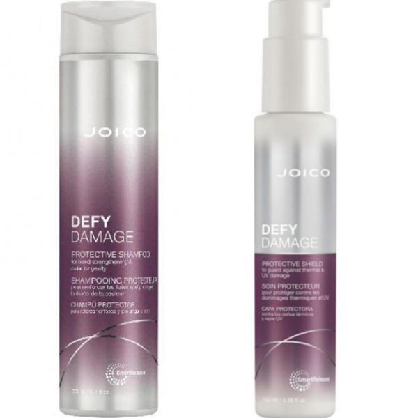 Set cadou Joico Defy Damage Sampon 300ml + Ser pentru par Defy Damage Protective Shield Joico 100 ml 100 imagine noua 2022
