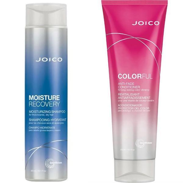 Set cadou Sampon Joico Moisture Recovery 300ml si Balsam de Par Joico Colorful Anti-Fade 250ml 250ml imagine noua