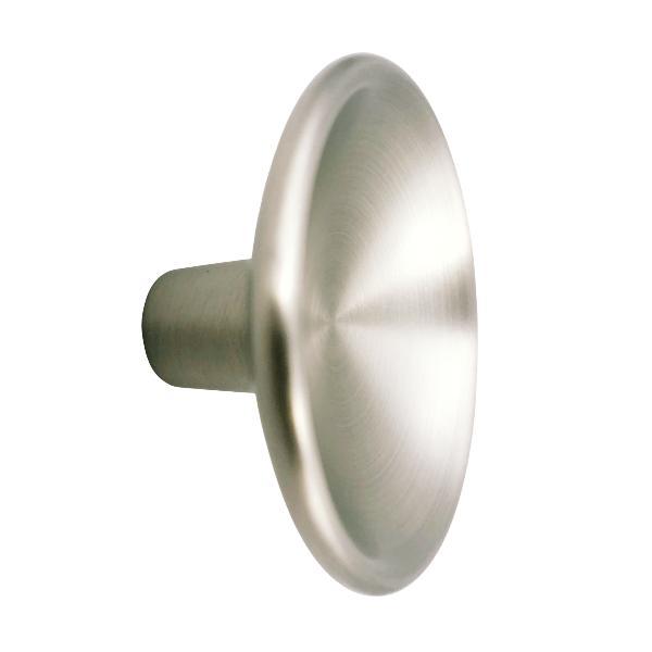 Buton pentru mobila Disc Zamak, finisaj nichel periat, D 50 mm