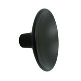 Buton pentru mobila Disc Zamak, finisaj negru mat, D 38 mm