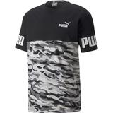 Tricou barbati Puma Power Camo 84887101, XL, Negru