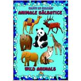 Animale salbatice A4 - Carte de colorat, editura Nicol