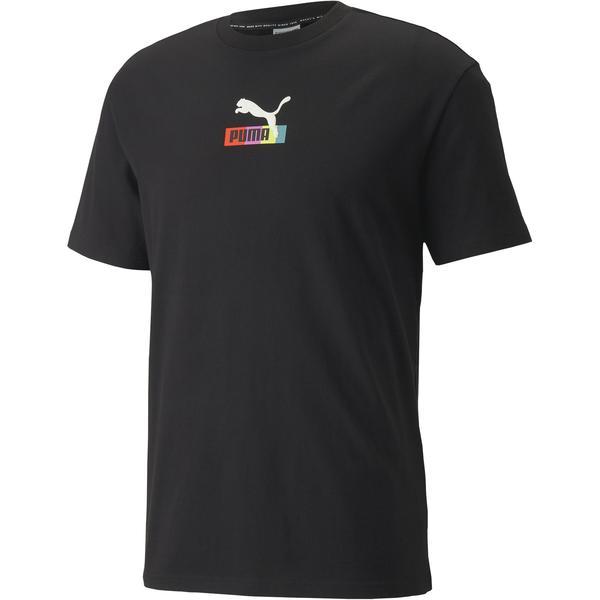 Tricou barbati puma brand love multiplacement 53366601, m, negru