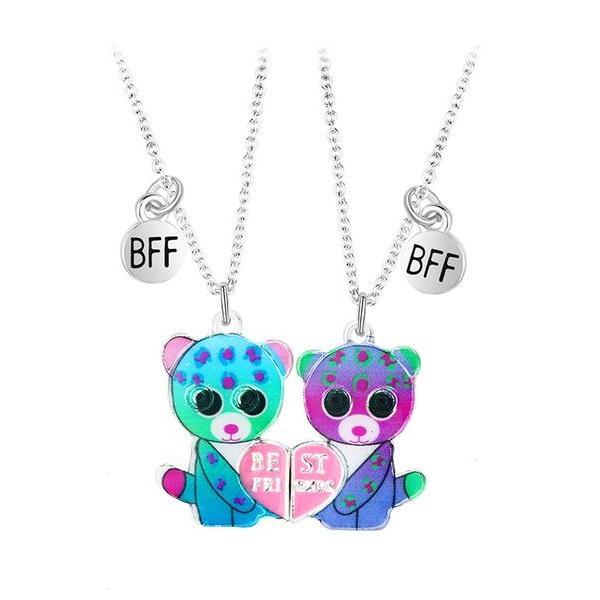 Set 2 lantisoare best friends cu pisici colorate, Oem