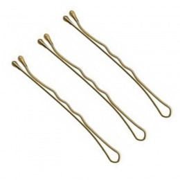 Agrafe par ondulate aurii - prima ball pointed hair grips waved 63 mm