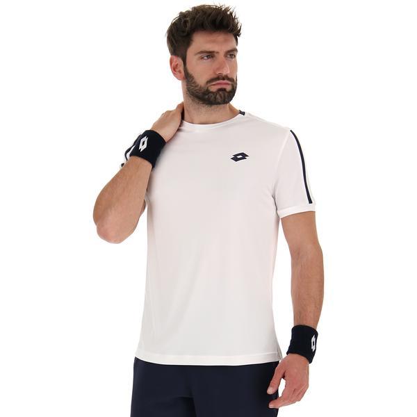 Tricou barbati lotto squadra ii 215453-0f1, l, alb
