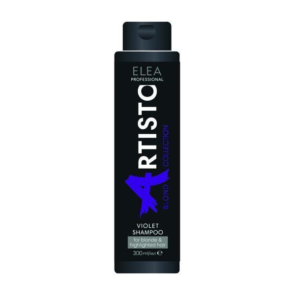 Sampon anti yellow pentru par blond Violet Elea Professional Artisto, 300 ml