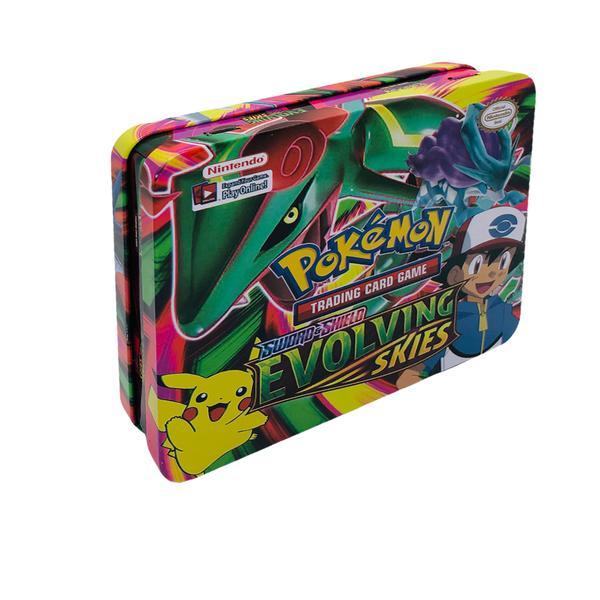 Joc pokemon trading cards, sword   shield- evolving skies, carti de joc in limba engleza, multicolor
