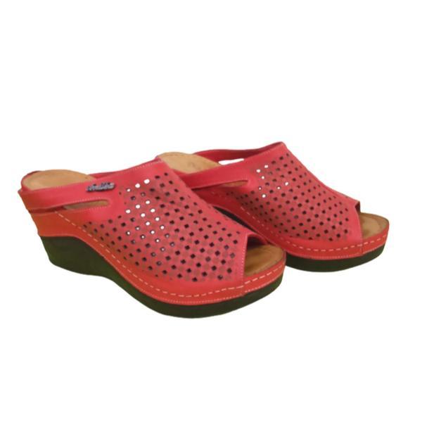 Saboti dama, piele naturala italia, anna viotti 06-04, rosu, 36