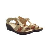 Sandale dama, Piele naturala Italia, Anna Viotti 7041, Bej/Cognac, 39