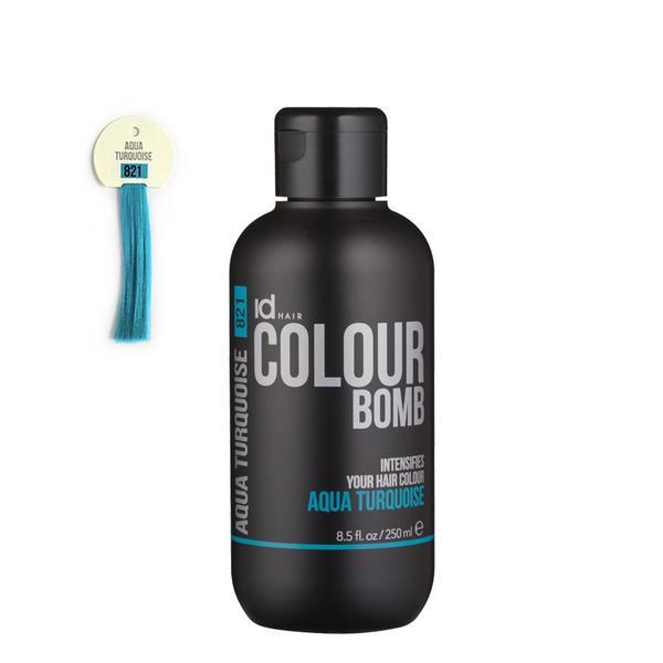 Tratament de colorare IdHAIR Colour Bomb – 821 Aqua Turquoise, 250ml esteto