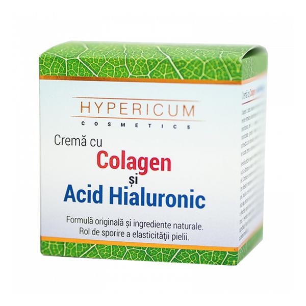 Crema cu Colagen si Acid Hialuronic Hypericum, 40 g esteto