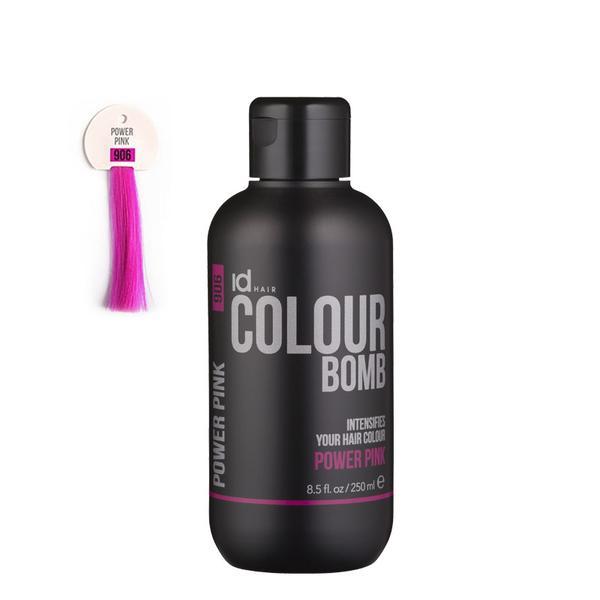 Tratament de colorare IdHAIR Colour Bomb - 906 Power Pink, 250ml