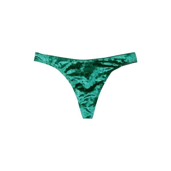Chilot tanga victoria's secret, velvet thong, verde, xs intl
