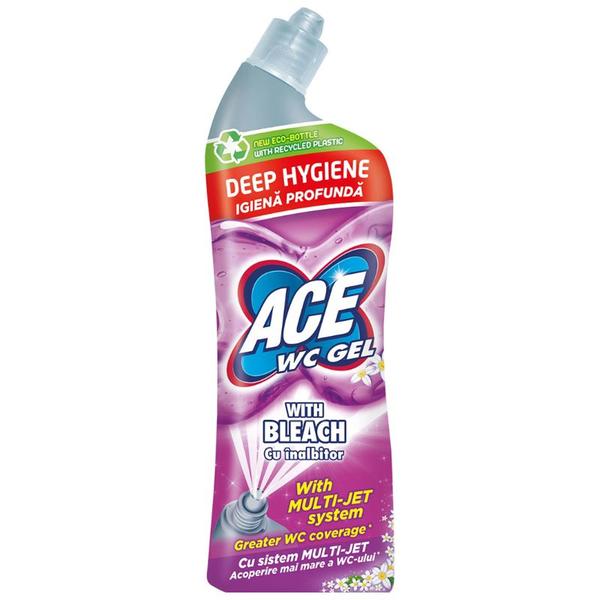 Detergent Gel pentru Toaleta cu Inalbitor - ACE WC Gel with Bleach, 700 ml