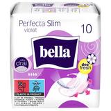 Absorbante de Zi - Bella Perfecta Slim Violet Silky Drai, 10 buc