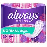 Absorbante Zilnice - Always Dailies Single to Go, Normal, 20 buc